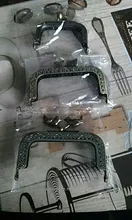 1 Uds 8,5 12,5 cm cabeza de pájaro en relieve Metal bronce antiguo marco de monedero bolsa Cierre de beso de accesorios de bricolaje