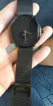 CRRJU-reloj de pulsera de acero para hombre, de marca superior, informal, de malla delgada, deportivo, de cuarzo, resistente al agua, negro, 2150