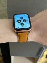 Correa para Apple watch de 44mm, 40mm, iWatch de 42mm y 38mm, correa Retro de cuero de vaca para iwatch series 6 5 4 3 2 SE