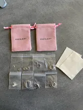 ANENJERY aro-pendientes de plata de primera ley diseño geométrico para mujer, aretes pequeños, aros pequeños, plata esterlina 925, estilo francés, Punk, Hip Hop, fiesta