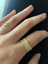 Anillos geométricos hueco redondo de Color dorado coreano para mujer y niña, anillo ajustable abierto cruzado, joyería sencilla