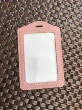 Funda de cuero PU para tarjetas de identificación para niños y niñas, con cordón, bonito Panda, dibujo de dinosaurio, funda para tarjeta de acceso