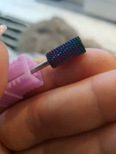 Brocas de taladro eléctrico para manicura, 29 tipos, accesorio de la máquina, cortador de cerámica de carburo de tungsteno arcoíris