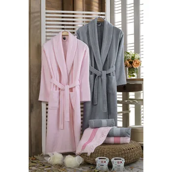 Nakkısh Family Bathrobe Set Cotton 10 Piece pouch soap soft absorbent 100% cotton men women семейный халат TURKISH QUALITY