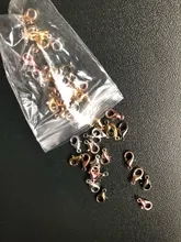 10x5mm/12x 6mm/14x 7mm/16x8mm 9 colores plateados hallazgos de joyería de moda, ganchos de cierre de langosta de aleación para collar y cadena de pulsera DIY