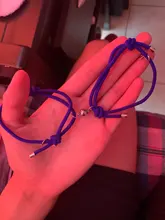 Pulsera de pareja con imán para hombre y mujer, 2 uds., personalidad creativa, amuleto, chica, joyería, regalo para enamorados