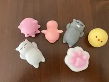 Satkago-juguetes para apretar suaves, 25 uds., Kawaii, juguete de dibujos de animales para niños y adultos, alivia la ansiedad y el estrés, decoración del hogar