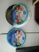 Juego de mesa de Frozen Spot it y dobble para niños, cartas de punto para Dobbles, ir de acampada, caja de lata de Metal, juguetes, novedad