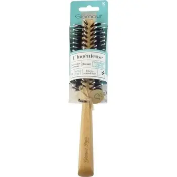 Glamour Studio round Hair Brush wooden Double stack Boar and Nylon medium diameter 
Glamour Studio round Hair Brush wooden Double stack Boar and Nylon medium diameter