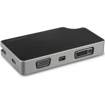 Digital Adapter multiport StarTech.com USB-C - VGA / DVI / HDMI / mDP - PD 95 W-integrated Cord-Gray sideral (CDPVDHMDP
Digital Adapter multiport StarTech.com USB-C - VGA / DVI / HDMI / mDP - PD 95 W-integrated Cord-Gray sideral (CDPVDHMDP