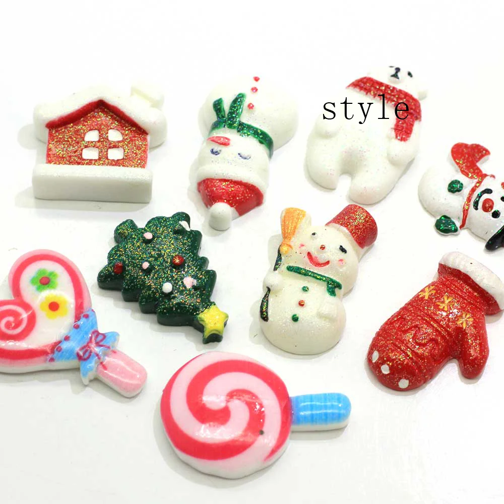 10/50/100pcs Christmas Theme Mixed Flatback Resin Snowman Snow House Christmas Tree Red Glove lollipop Cabochons Set DIY Craft
10/50/100pcs Christmas Theme Mixed Flatback Resin Snowman Snow House Christmas Tree Red Glove lollipop Cabochons Set DIY Craft