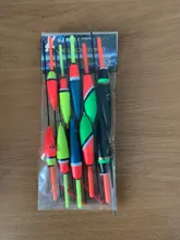 Pesca flota conjunto de 10 unids/lote Bobber pesca luz palo flota fluctúan tamaño de Mezcla Color flotar boya para accesorios de pesca