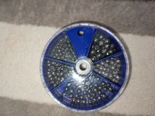 Juego de plomo de mordedura abierta, plomo de hundimiento, plomos de pesca de caída, redondos, plomada, aparejos de pesca auxiliares, 205 Uds./106 Uds.