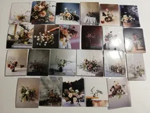 Mohamm-pegatinas en caja de estilo de vida para chica, pegatinas escamas de decoración de flores, libro de paisaje Ins, regalo escolar, 45 Uds.