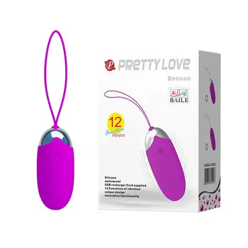 Purple rechargeable vibro Benson with loop 
Purple rechargeable vibro Benson with loop