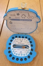 Caja de dientes de madera de Color español e inglés, organizador de dientes de niño y niña, almacenamiento de dientes de leche, colección de dientes, Umbilica, ahorra para regalos de recién nacidos