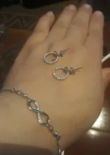 LByzHan-pendientes de tuerca redondos geométricos para mujer, de Plata de Ley 925, con diamantes de imitación de cristal, joyería bonita