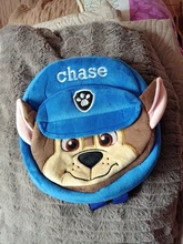 Mochila De felpa de la patrulla canina para niños, morral de felpa con ilustración de personajes de dibujos animados Marshall, bolso escolar para guardería, regalo para niños