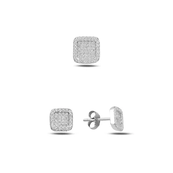 Kutaydan Zircon Cubic Zirconia Square 925 Sterling Silver Set Made in Turkey
Kutaydan Zircon Cubic Zirconia Square 925 Sterling Silver Set Made in Turkey