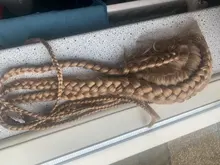 BLISS-Peluca de cabello sintético para mujeres negras, postizo de encaje negro, caja afroamericana, 4 cajas largas trenzadas, 360