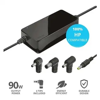 

Charger trust maxo for laptop hp - 90w - 4 connectors-compact design-system Intelligent Protection-works