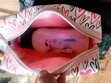 PURDORED-neceser de piel sintética para mujer, bolsa de belleza femenina, neceser portátil de viaje, 1 unidad