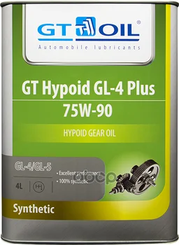 Trans oil. GT hypoid gl-4 plus SAE 75w-90 API gl-4/GL-5 4 L GT oil art. 8809059407998
Trans oil. GT hypoid gl-4 plus SAE 75w-90 API gl-4/GL-5 4 L GT oil art. 8809059407998