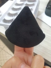 Esponjilla en polvo triangular de terciopelo, 1/2 Uds., Mini esponja de Maquillaje facial, cosmética, suave, de algodón, para cara, lavable, ligera