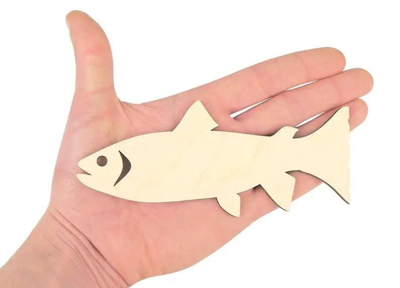 Wooden Fish (15cm) Shape Art Projects Craft Decoration Gift Decoupage Ornament Craft Supply Unpainted 0153
Wooden Fish (15cm) Shape Art Projects Craft Decoration Gift Decoupage Ornament Craft Supply Unpainted 0153