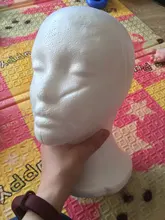 Soporte práctico de espuma para pelucas para cabezas de maniquí, soporte de exhibición para gafas, modelo de cabeza de peluca, envío directo, con soporte para peluca
