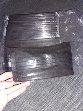 Mascarilla desechable de 3 capas para adultos, máscara no tejida, envuelta individualmente, con filtro negro, 10/100/200/400 Uds.