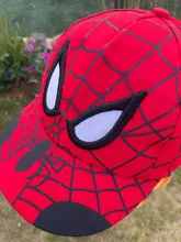 Gorra de béisbol con bordado para niños, gorro de béisbol con bordado de dibujos animados de Spiderman, ajustable, Hip-hop, transpirable, para verano, sombreros de niños