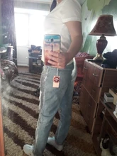 Ripped Jeans Pants Spring-Trousers Simplee Sequin-Hole Loose Women Bottom Streetwear