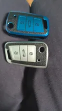 Funda para llave de coche, para Volkswagen, VW, Polo, Golf 7, MK7, Tiguan, passat, Skoda, Octavia, Kodiaq, Karoq, Seat Ateca, Leon