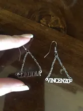 Atoztide-pendientes de acero inoxidable personalizados con nombre, joyería para mujer, el mejor regalo para Amiga