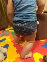 3 unids/set puro algodón reutilizables pañales 6 capa impermeable pañal de tela para bebé niños bebé algodón pantalones ropa interior,