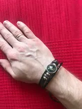 Brazalete con constelación de Escorpio, Sagitario, capricornio, acuario, cuerda negra, botón de cuero, pulsera, joyería del zodiaco para regalo, 12 Uds.