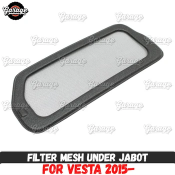 

Filter mesh new for Lada Vesta 2015- under jabot ABS plastic accessories guard function cover protective pad car styling tuning