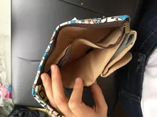 Mini billeteras con estampado de lona para mujer, bolsas pequeñas para niños, monedero, carteras femeninas para niñas y niños