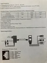 Fuente de alimentación de vídeo pasivo, transceptor de Audio Balun para cámara CCTV, BNC a RJ45, 1 par