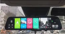 Cámara de salpicadero DVR para coche, espejo retrovisor 4G, WiFi, Android, HD, 1080P, grabadora automática de vídeo, navegación GPS, cámara de salpicadero
