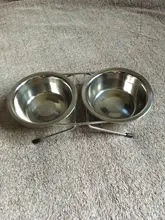 Pet-Supplies Iron-Stand Dog-Bowl Water-Dishes-Feeder Food Stainless-Steel Pet-Dog-Cat