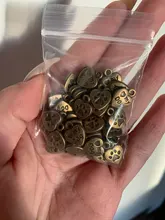 WYSIWYG-amuleto de pata de perro colgante de 13x10mm con diseño de pata de perro, colgante con estampado de pata de perro, 20 piezas