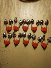 10 unids/lote mordedura alarmas pesca rod campanas de abrazadera de barra protector de esquina de las campanas de pesca accesorio ABS aire libre YJ-231 de Metal