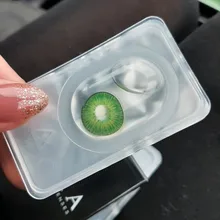 AMARA-lentes de contacto JAD de color verde, 1 par, Nueva York PRO, cosmética, para Cosplay de ojos