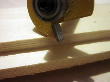 1pc 8mm vástago T-Sloting Router poco broca con rodamiento de madera fresado de ranuras de tipo T Rabbeting madera herramienta para madera MC02091