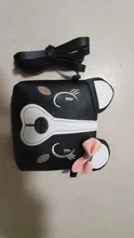 Mini bolso de hombro de piel sintética con lazo para niños y niñas, bandolera informal