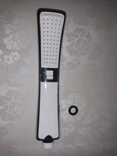 Shower-Head Waterfall Water-Saving-Brushed Hand-Held Rain Black High-Pressure 2-Function