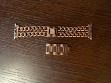 Correa de acero inoxidable para Apple Watch SE 6 5 4, banda de 40mm y 44mm, pulsera de eslabones de Metal para iwatch Series 1, 2, 3, 42mm y 38mm