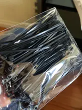 100 Uds cable de nylon de corbata de auto-bloqueo de plástico negro cable para enrollar corbata de cable fijo corbata diversas especificaciones 3X200 5X300